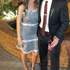 Tweed Black and White Cocktail Dress!